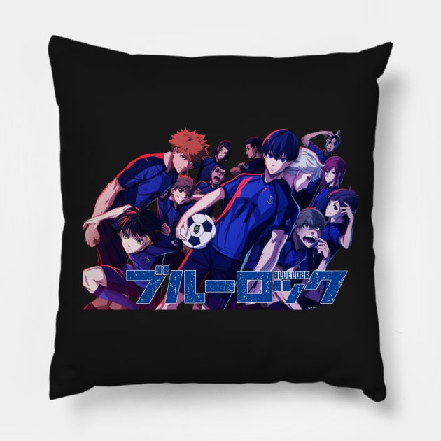 Blue Lock anime Pillow by Hani-Clothing