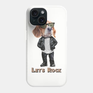 Beagle - let's Rock Phone Case