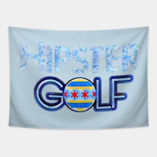 Hipster Golf Chicago Tapestry