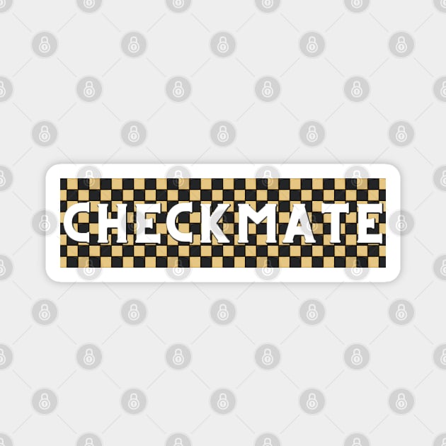 Checkmate D4 D5 C4 Grandmaster Chess Lovers Gift Magnet by HypeProjecT