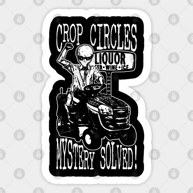 Funny Alien Crop Circles Design - Funny Alien - Sticker | TeePublic Funny Alien Crop Circles Design - Funny Alien - Sticker | TeePublic