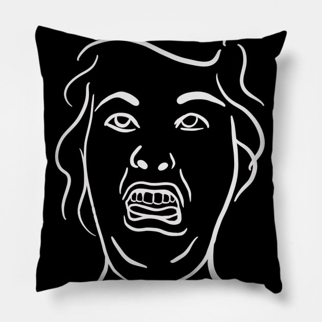 Monday Face Pillow by isstgeschichte