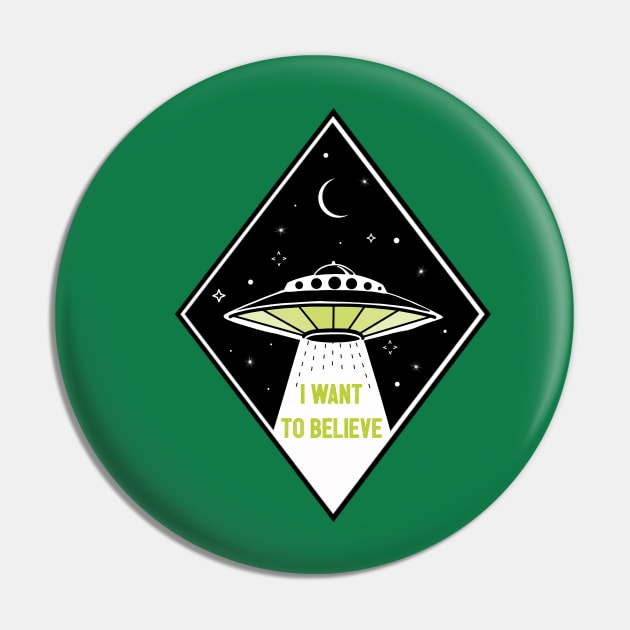 I Want to Believe Pin by LittleBunnySunshine