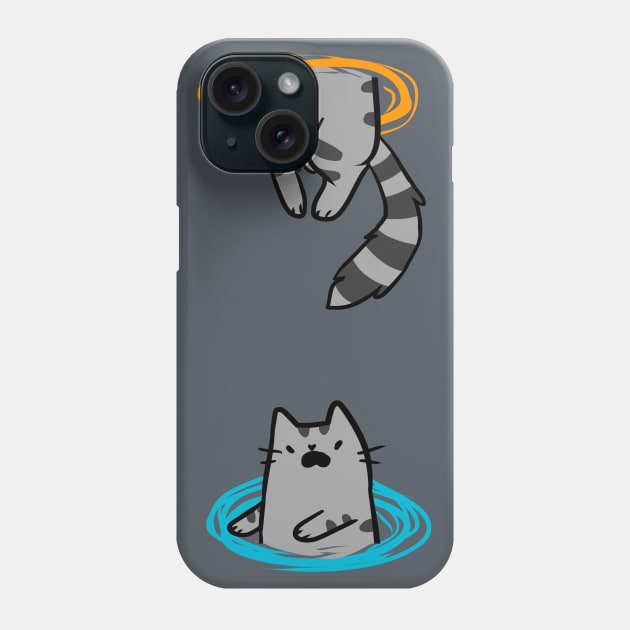 Portal Cat Phone Case by crowlines