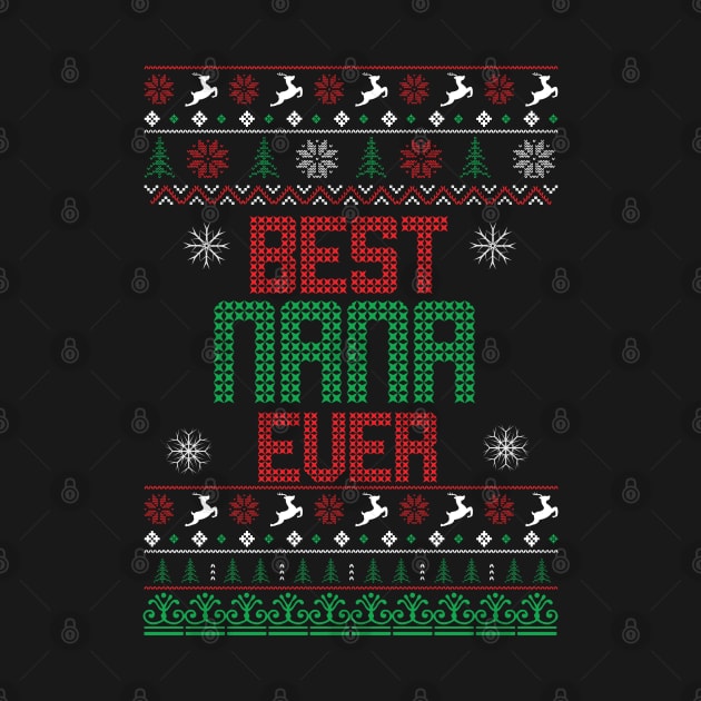 Best Nana EVER  ugly christmas sweater by MZeeDesigns