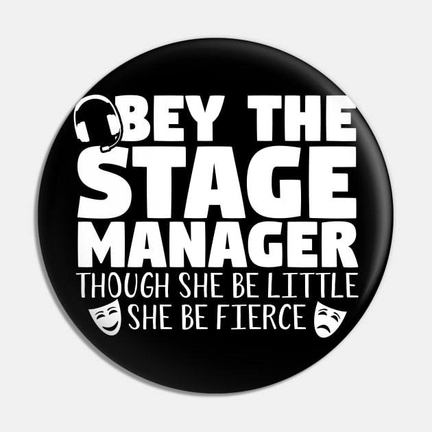 Obey The Stage Manager Pin by thingsandthings