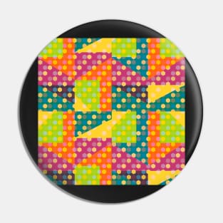 Colorful shapes and hexagons Pin