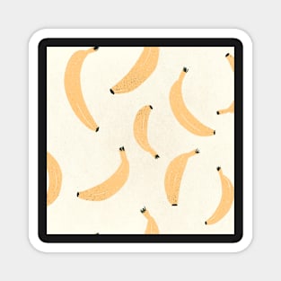 Summer Bananas Fruit yellow pastel simple fruit banana Magnet