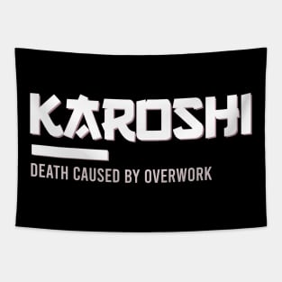 Karoshi death caused by overwork Tapestry