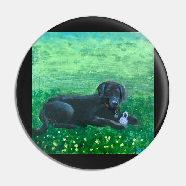 Black Lab Pin by artdesrapides