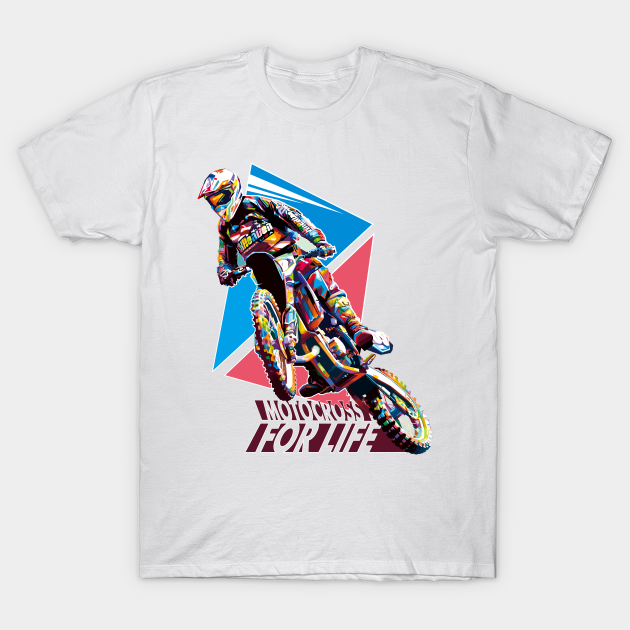 Pop art Motocross - Motocross - T-Shirt | TeePublic