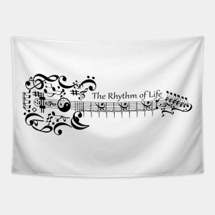 Guitar is the Rhythm of Life Tapestry