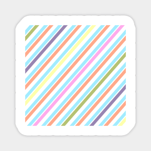 Colorful stripes - Summer Stripes Magnet