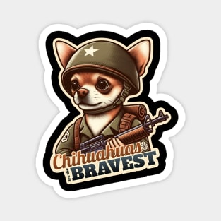 Chihuahua soldier Magnet