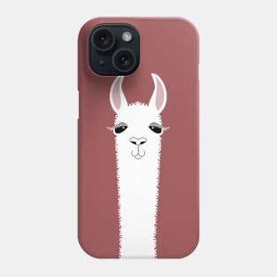 MARSALA LLAMA PORTRAIT Phone Case