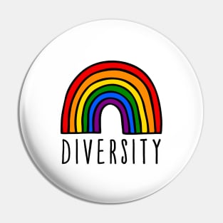 diversity rainbow Pin