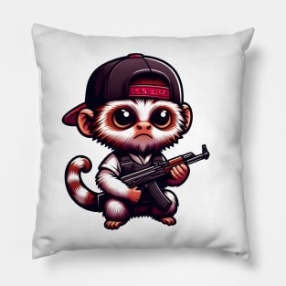 Tactical Marmoset Monkey Pillow