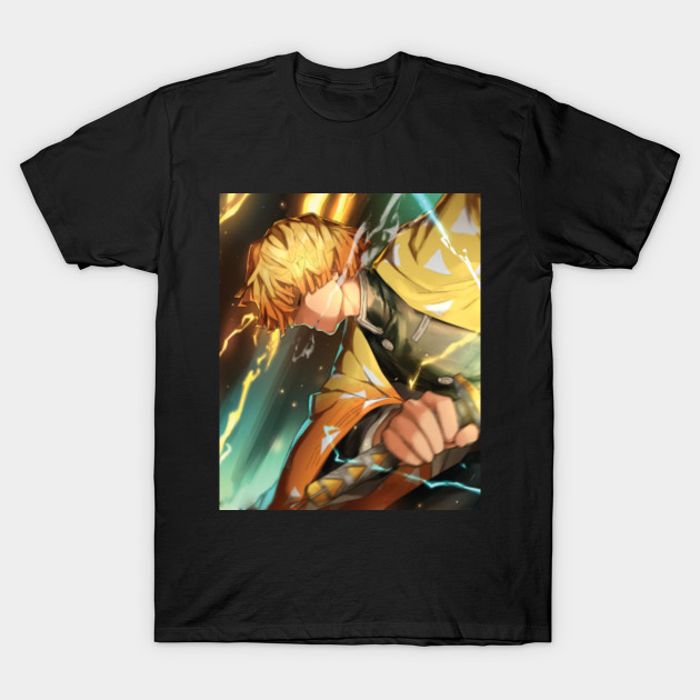 Kimetsu No Yaiba Cool Zenitsu Demon Slayer Kimetsu No Yaiba T Shirt Teepublic