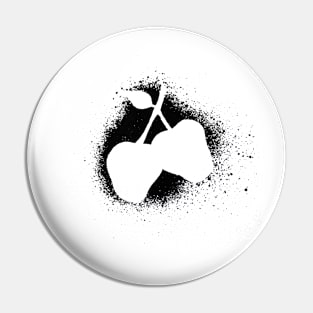 SILVER APPLES - NO BACKGROUND Pin