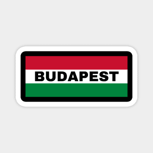 Budapest City in Hungarian Flag Magnet