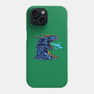 blue dragon head Phone Case