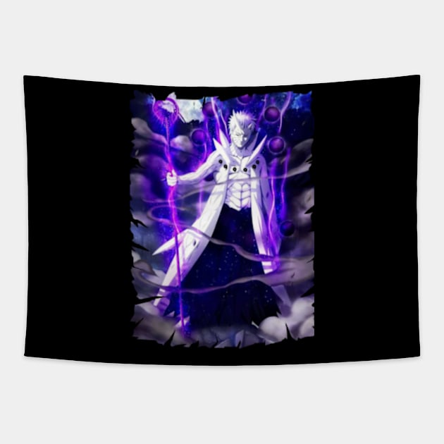 OBITO UCHIHA MERCH VTG Tapestry by Mie Ayam Herbal