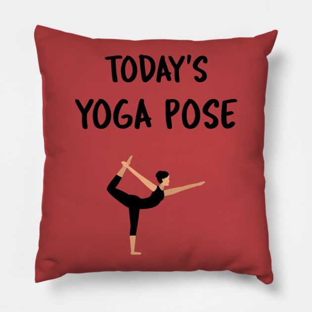 Today's Yoga Pose - Lord Of The Dance Pillow by Via Clothing Co