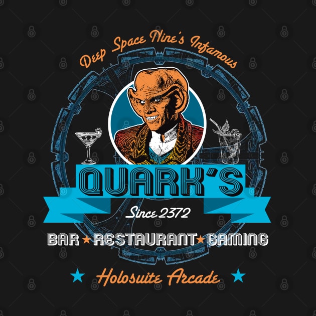 Q's Bar in Deep Space by Alema Art