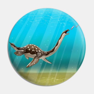 Hunting Plesiosaurus Pin