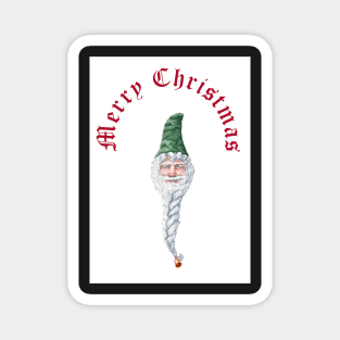 Christmas Elf + Merry Christmas Magnet