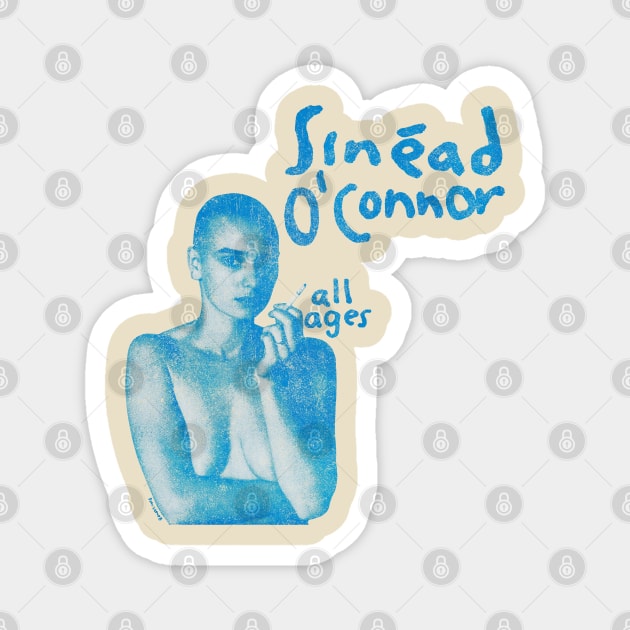 Sinead Oconnor || Blue Vintage Magnet by Lavein