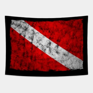 Diving Flag Vintage Diver Gift Tapestry