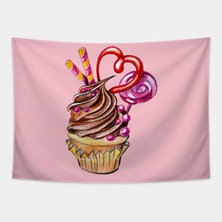 delicious cupcake Tapestry