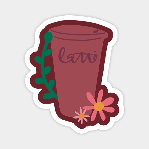 Latte Magnet by Haleys Hand