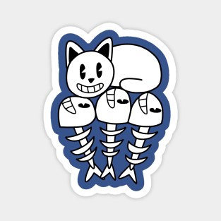 Cat's Fish Bones Magnet