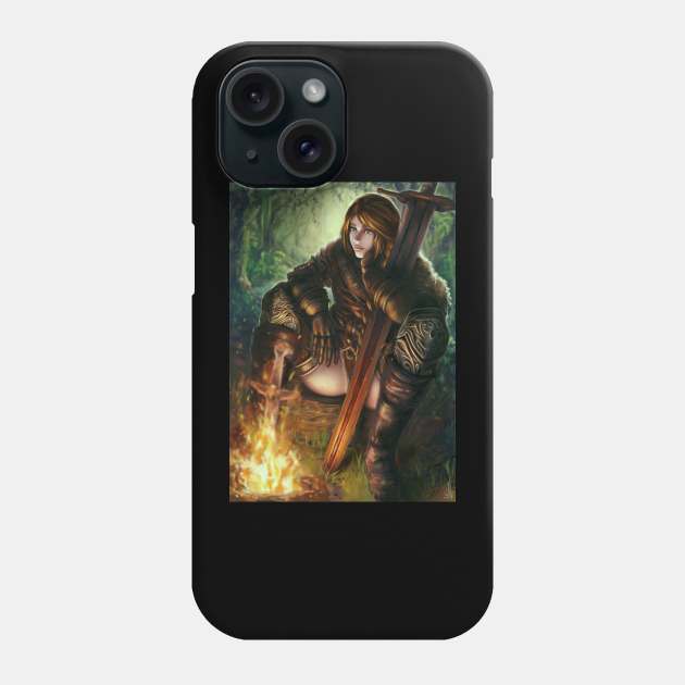 Dark Souls Illustration (Original Character) Phone Case by Chocoraptor