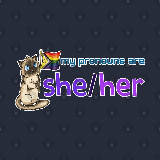 My Pronouns with Chocolate (She/Her) by Crossed Wires