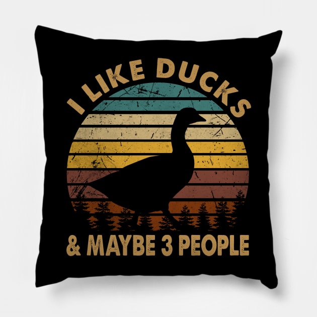 Pondside Pizzazz Duck Shirt for Wetland Wanderers Pillow by BoazBerendse insect