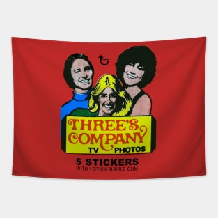 Three's Company Stickers 70s Tapestry