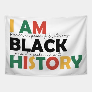 I am Black History BLM Black History Month Gift Tapestry