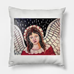 Burgandy  Angel Pillow