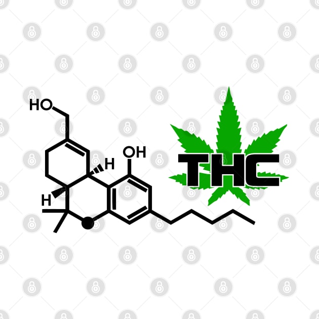 THC Molecule by Illustrious Graphics 