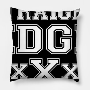 Straight Edge XXX Pillow