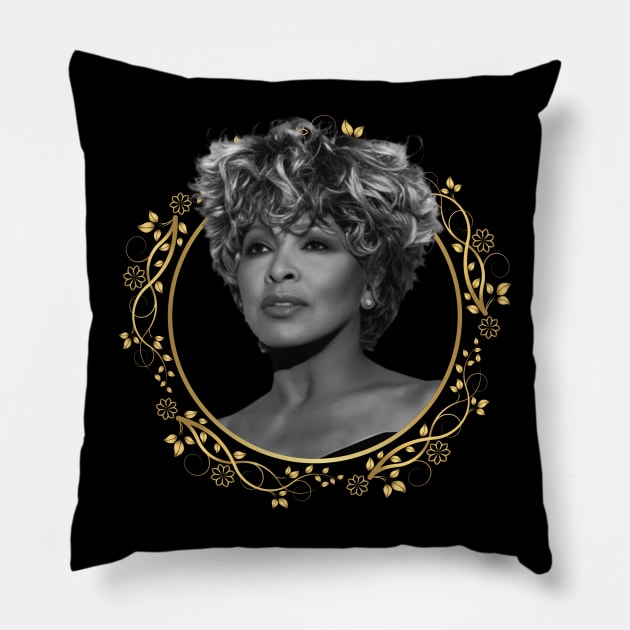 Tina Turner Musician Rock Pillow by Arrow