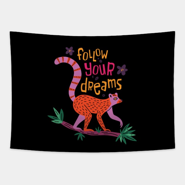 Follow Your Dreams Tapestry by yuliia_bahniuk