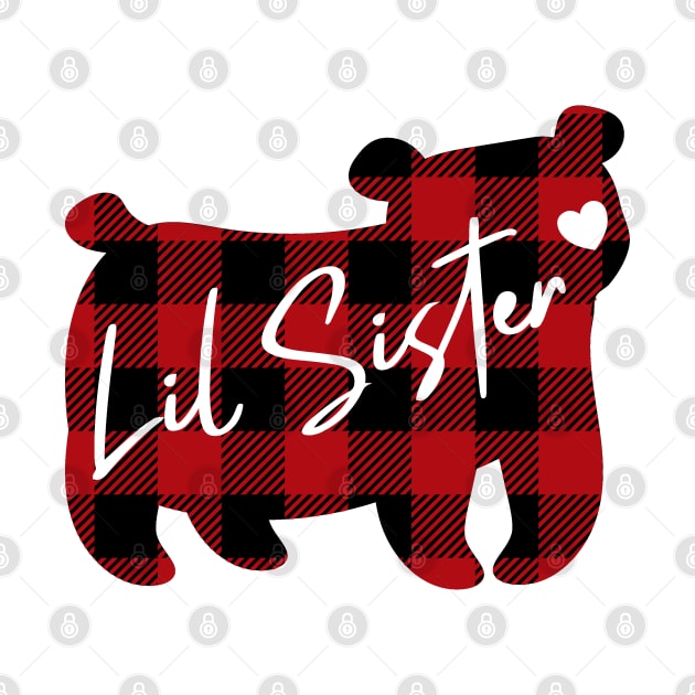 Lil sister. Bear Family. Buffalo Plaid by Satic