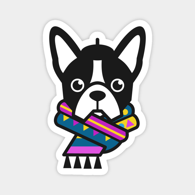 French Bulldog Magnet by Johnitees