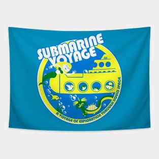 Submarine Voyage (bright colors) Tapestry