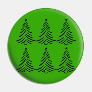 Two rows of Christmas minimal trees Pin