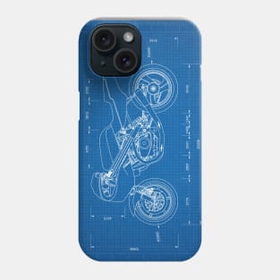 Ducati Supersport Blue Print Phone Case